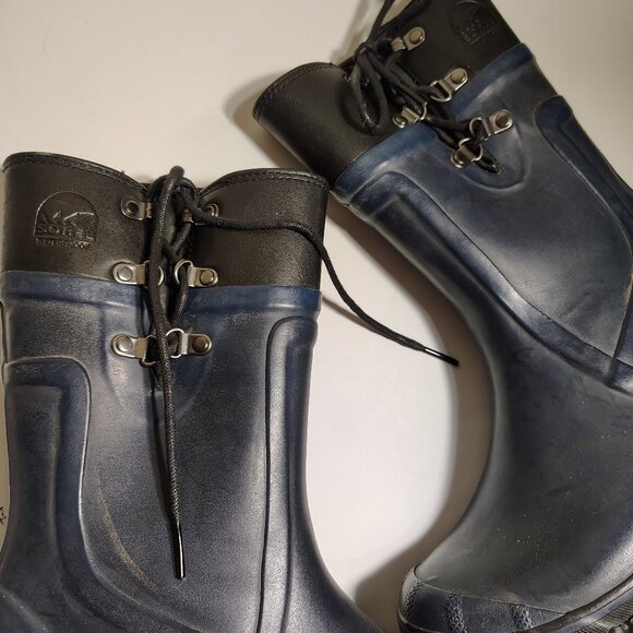 Sorel Women's 7.5 Rain Boot Lace Up Mid Length - Picture 5 of 7